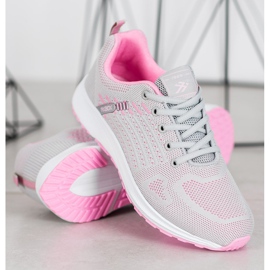Ax Boxing Comode scarpe sportive traforate rosa grigio 1
