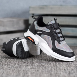 SHELOVET Sneakers sportive sulla piattaforma nero multicolore 1