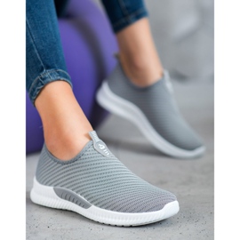 SHELOVET Scarpe sportive slip-on grigio 1