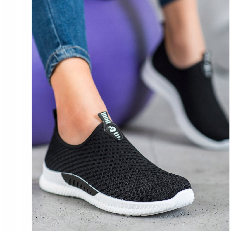 SHELOVET Scarpe sportive slip-on nero 1