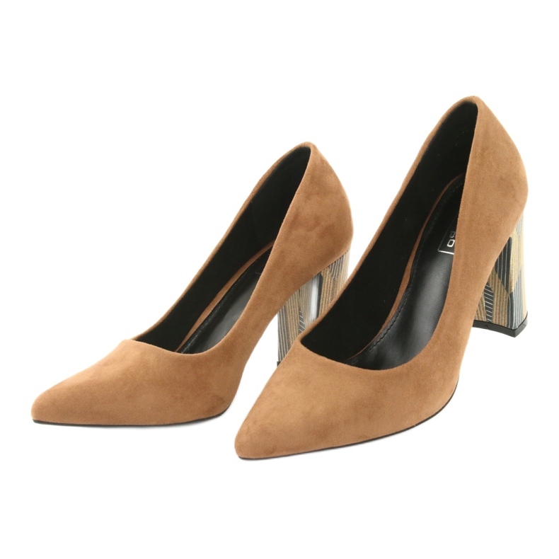 Décolleté Filippo 1103 in camoscio beige 3