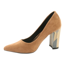 Décolleté Filippo 1103 in camoscio beige 2