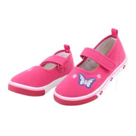 Ballerine a farfalla dell'Atletico con sottopiede in pelle rosa 3