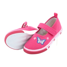 Ballerine a farfalla dell'Atletico con sottopiede in pelle rosa 5