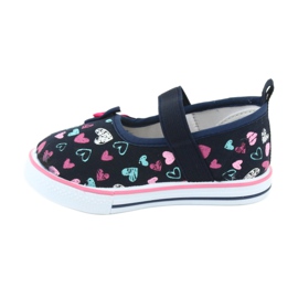 Ballerine fiocco Atletico inserto in pelle bianco blu navy blu rosa 2