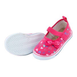 Ballerine fiocco Atletico inserto in pelle bianco viola rosa 5