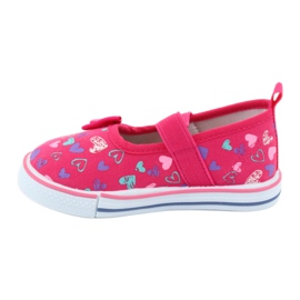 Ballerine fiocco Atletico inserto in pelle bianca viola rosa 2