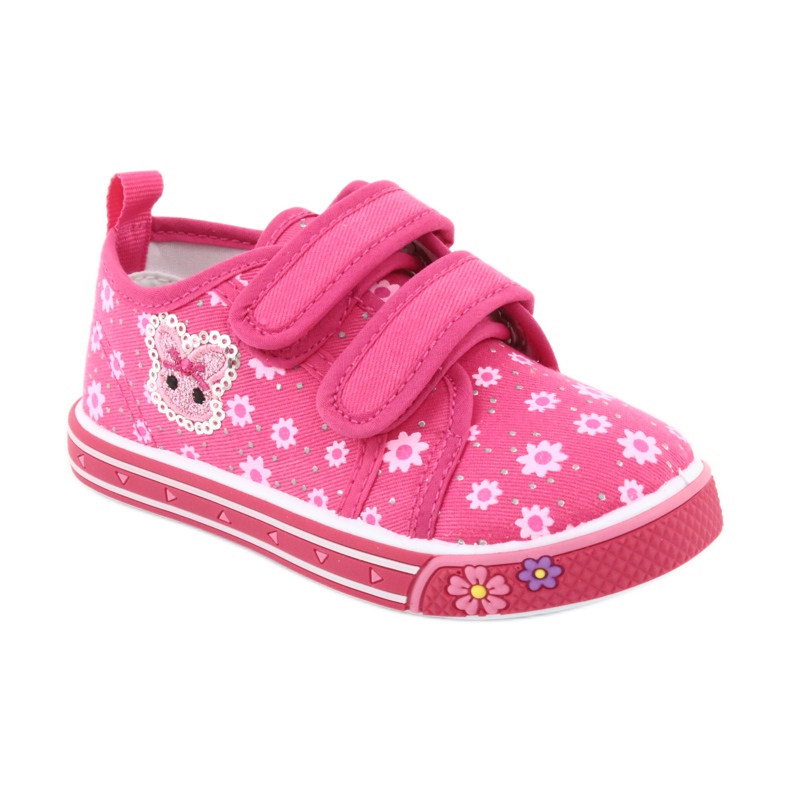 Sneaker Atletico daisy velcro rosa 1