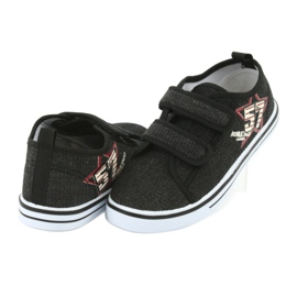 Sneakers con velcro Atletico jeans nero 4