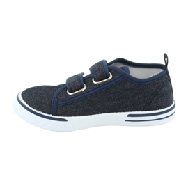 Sneakers con velcro Atletico jeans blu navy 2