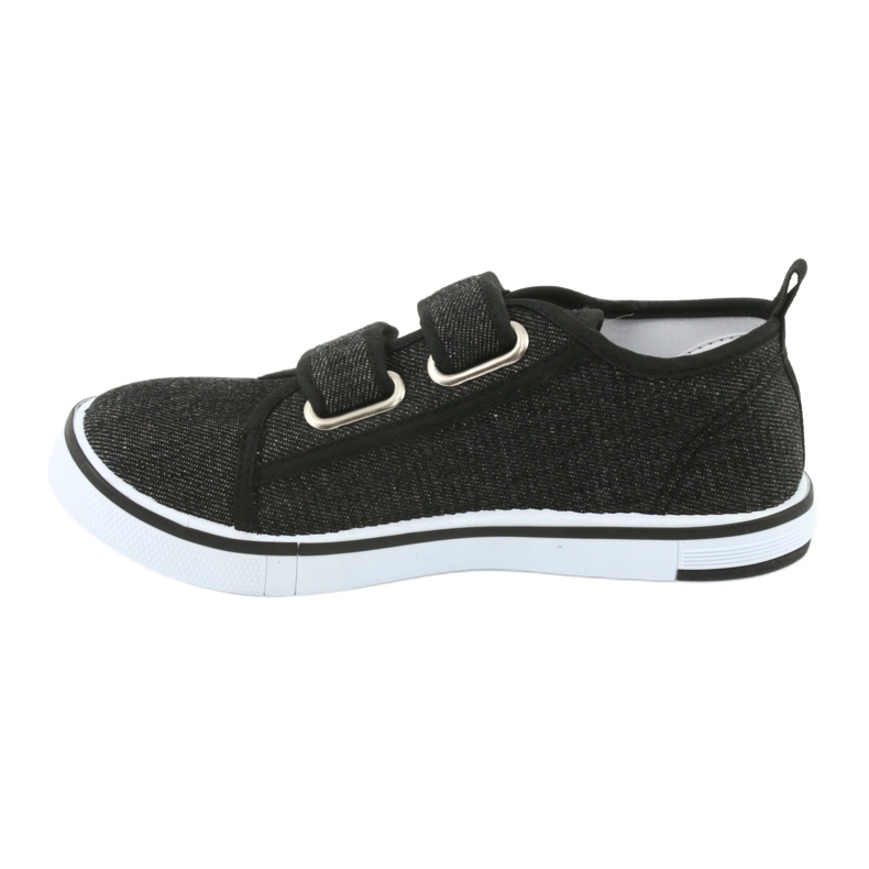 Sneakers con velcro Atletico jeans nero 2