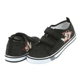 Sneakers con velcro Atletico jeans nero 4