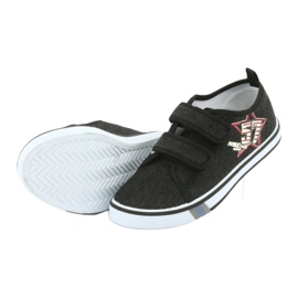 Sneakers con velcro Atletico jeans nero 5