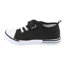 Sneakers con inserto in pelle Atletico BSM029 nero 2