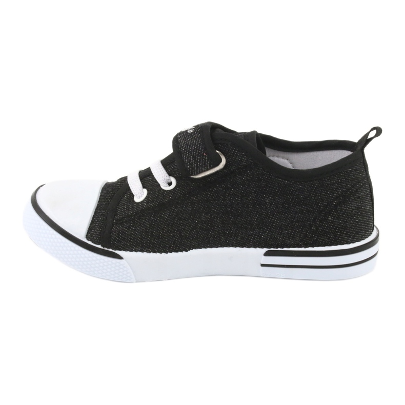 Sneakers con inserto in pelle Atletico BSM029 nero 2