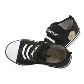 Sneakers con inserto in pelle Atletico BSM029 nero 6