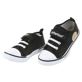 Sneakers con inserto in pelle Atletico BSM029 nero 3