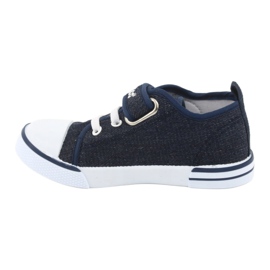 Sneakers con inserto in pelle Atletico BSM029 blu navy 2