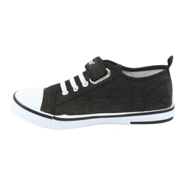 Sneakers con inserto in pelle Atletico BSM029 nero 2