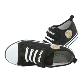Sneakers con inserto in pelle Atletico BSM029 nero 6