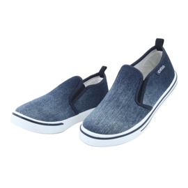 Sneakers slip-on in denim ATLETICO BAM060 da bambino blu 2