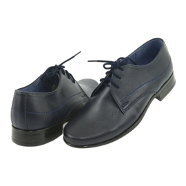 Gregors Scarpe da ragazzo in pelle blu blu inserto blu 4
