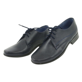 Gregors Scarpe da ragazzo in pelle blu blu inserto blu 3