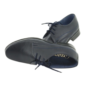 Gregors Scarpe da ragazzo in pelle blu blu inserto blu 6