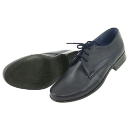 Gregors Scarpe da ragazzo in pelle blu blu inserto blu 5