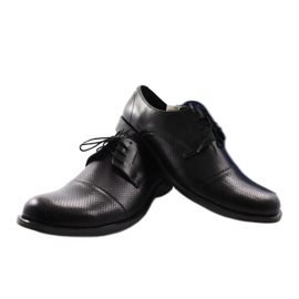 Scarpe da uomo Moskała 243/66 nere nero 4