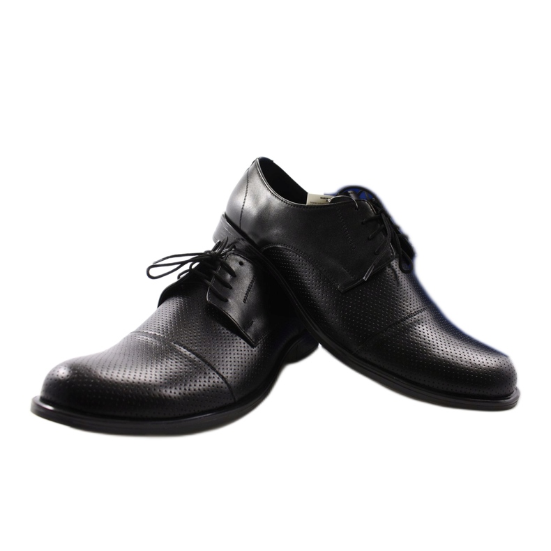 Scarpe da uomo Moskała 243/66 nere nero 4