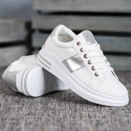 SHELOVET Scarpe sportive stringate bianco 2