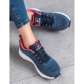 Ax Boxing Scarpe sportive in tessuto blu 1