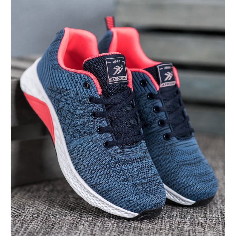 Ax Boxing Scarpe sportive in tessuto blu 2