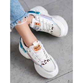 SHELOVET Sneakers sportive alla moda bianca multicolore 1