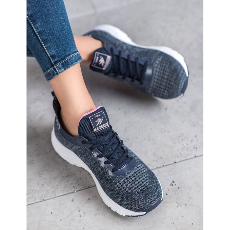 Ax Boxing Scarpe in tessuto leggero blu 1