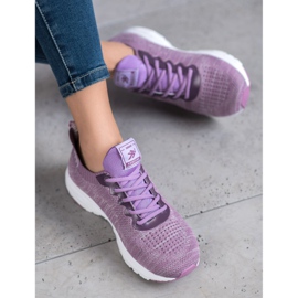 Ax Boxing Scarpe in tessuto leggero viola 2