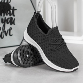 SHELOVET Scarpa sportiva traforata nera nero 1