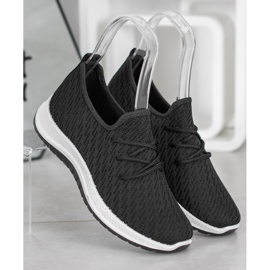 SHELOVET Scarpa sportiva traforata nera nero 2