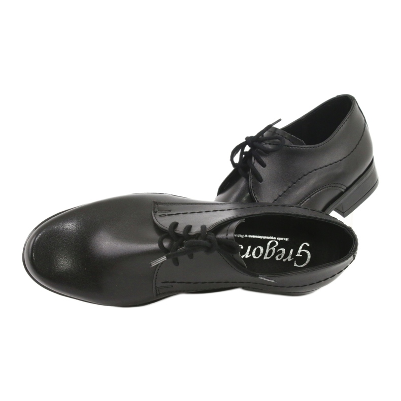 SCARPE DELLA CASCHI CASCHI PIELLA INSOLE GREGORS NERA 429 nero 5