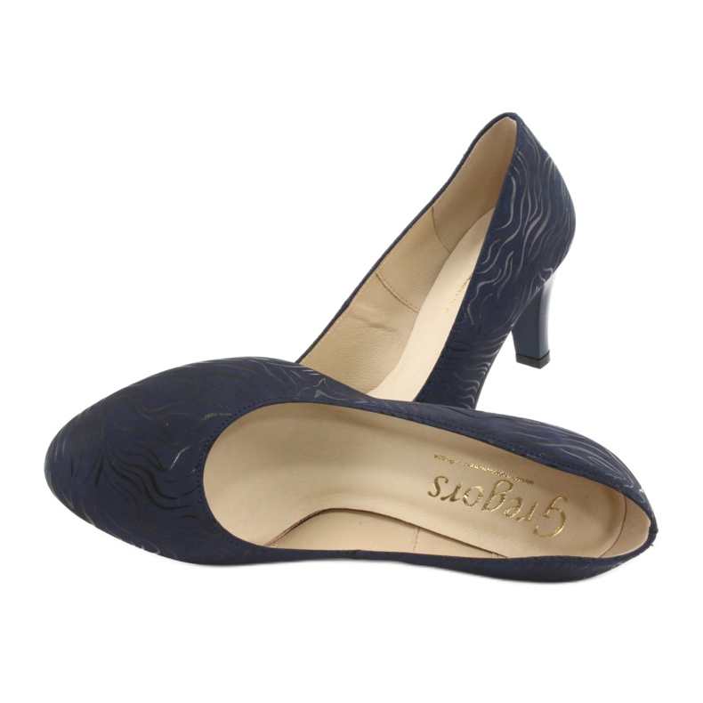 Décolleté Gregors 689 da donna blu navy 5