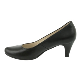 Décolleté da ufficio Gregors 465 in pelle nera nero 2