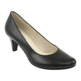 Décolleté da ufficio Gregors 465 in pelle nera nero 1