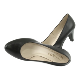 Décolleté da ufficio Gregors 465 in pelle nera nero 5