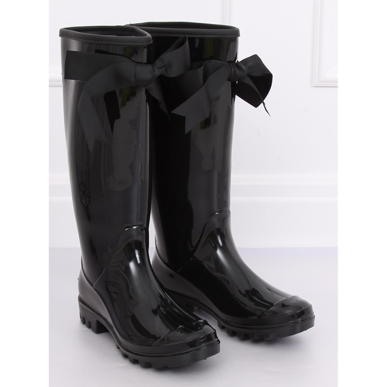 Galosce da donna nere 812-10 Nere nero giallo 1