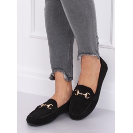 Mocassini scamosciati neri 77-192 Black nero 1