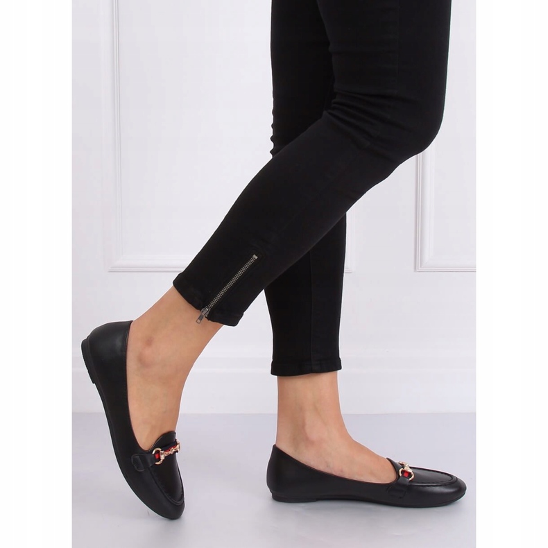 Mocassini neri 9F177 Nero 1