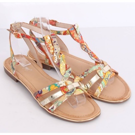 Sandali da donna arancioni JH128P Flower Orange arancia 1