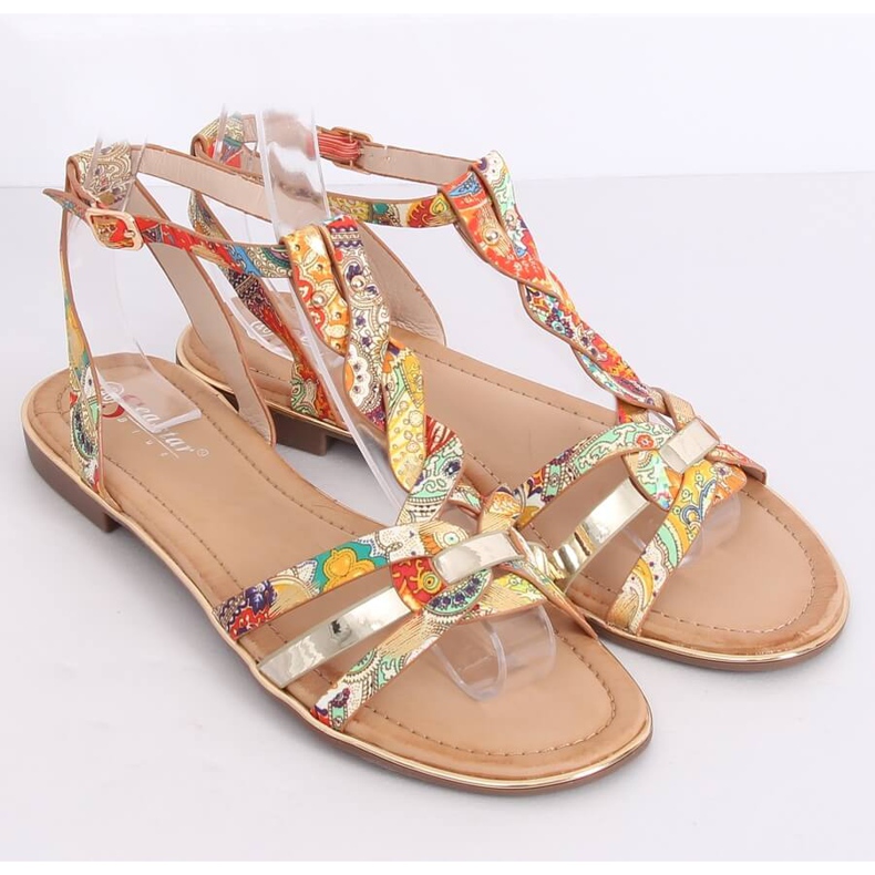 Sandali da donna arancioni JH128P Flower Orange arancia 1