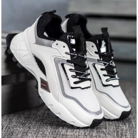 SHELOVET Sneakers Con Suola Nera bianco nero 2